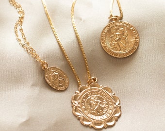 Gold Saint Christopher Necklace the 