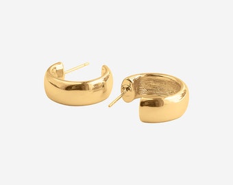 Gold Hoop Earrings, Hoop Earrings Gold, Statement Earrings, Hoop Earrings Gold, Gold Hoop, Thick Hoop Earrings, Bold Hoop, Gift for Her,