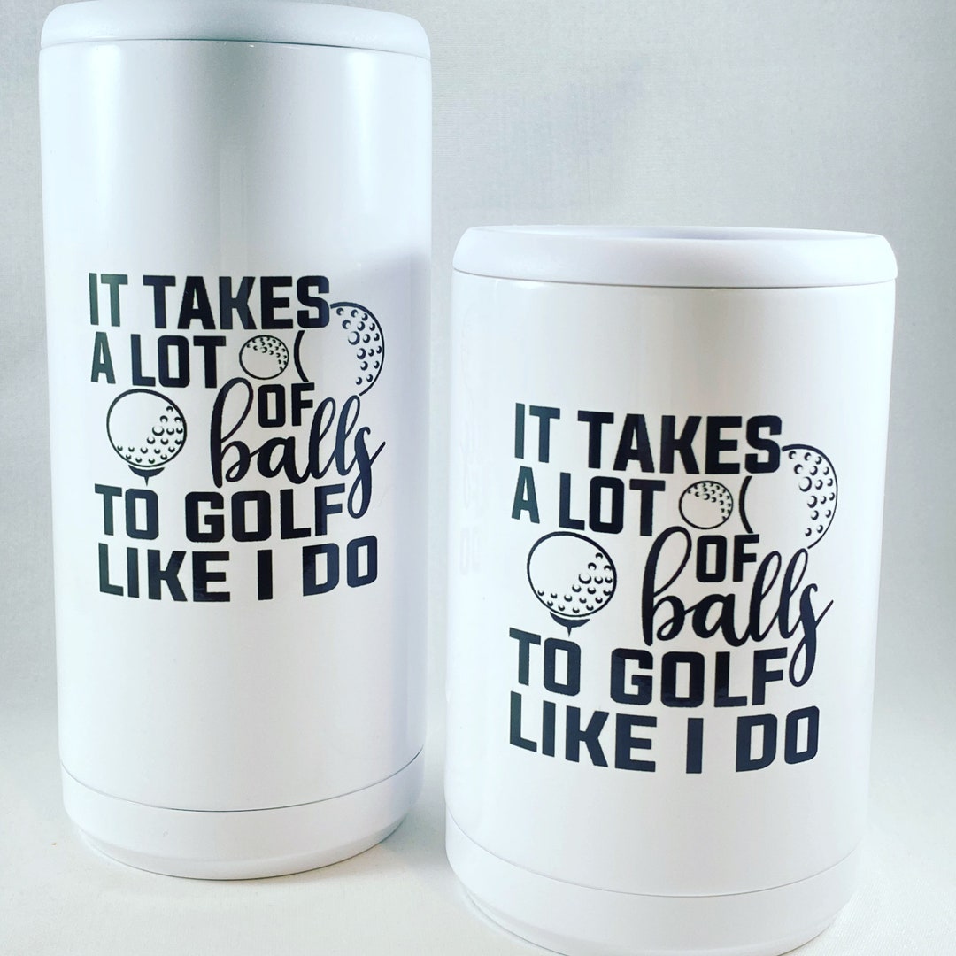 Golf Koozie/golf Gift/golf Drinking Glass/golfing Gift/gift for Dad