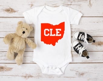 Cleveland Baby Bodysuit, Ohio CLE Design
