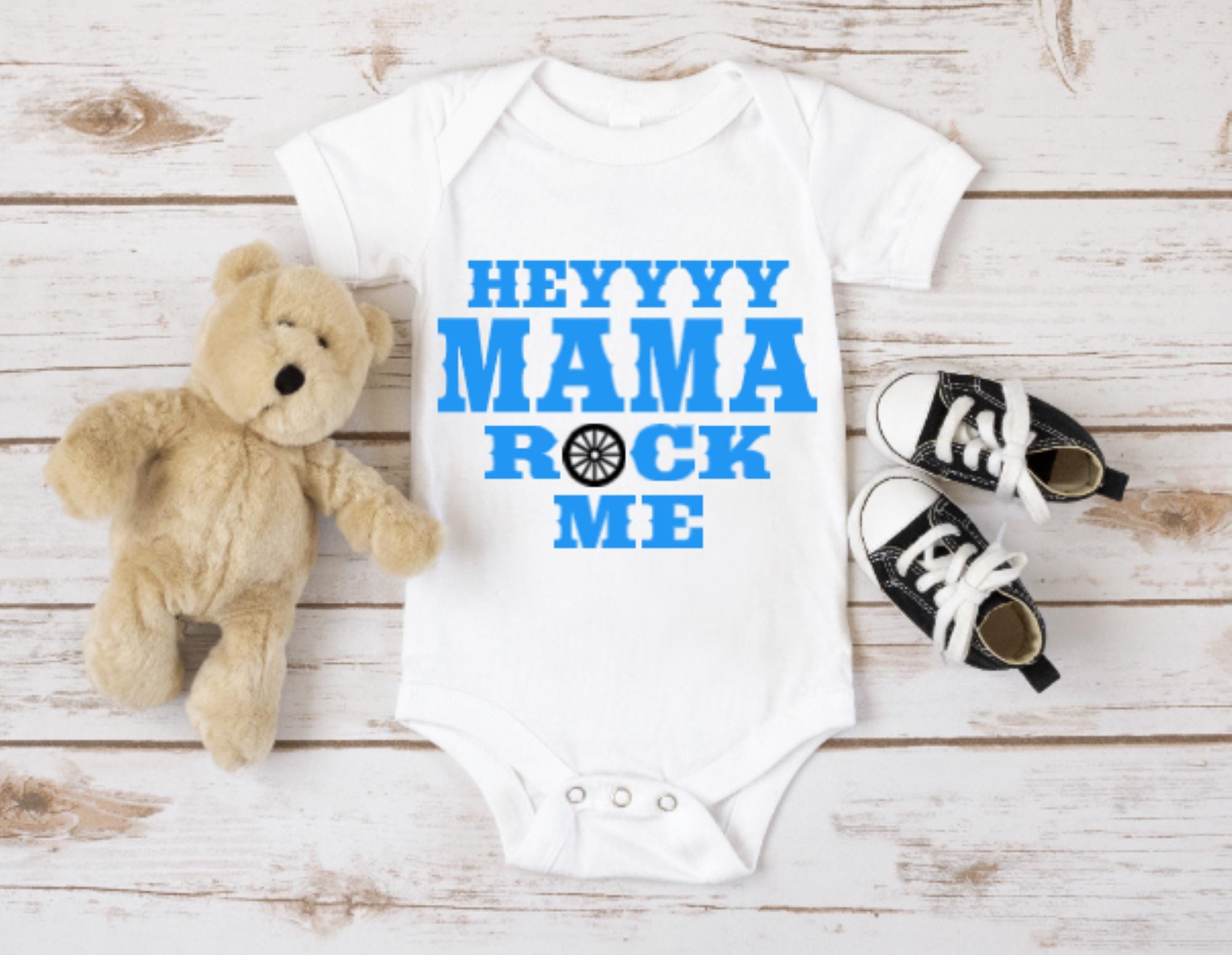 Hey Mama Rock Me/baby Shower Gift/country Baby/western Baby