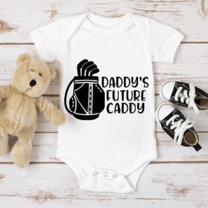 Daddy&#39;s Future Caddy/New Golf Dad/New Dad Gift/Golf Dad/Golf Baby Shower Gift/Golf Baby Gift
