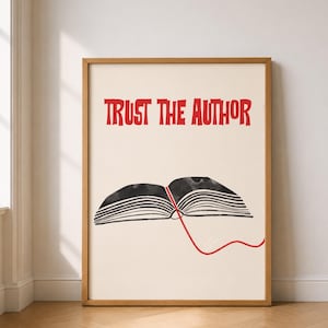 Trust the Author Christian Wall Art, Trust God Poster, Christian Home Decor, Faith Based Print, Bible Inspired Artwork, Christian Gift