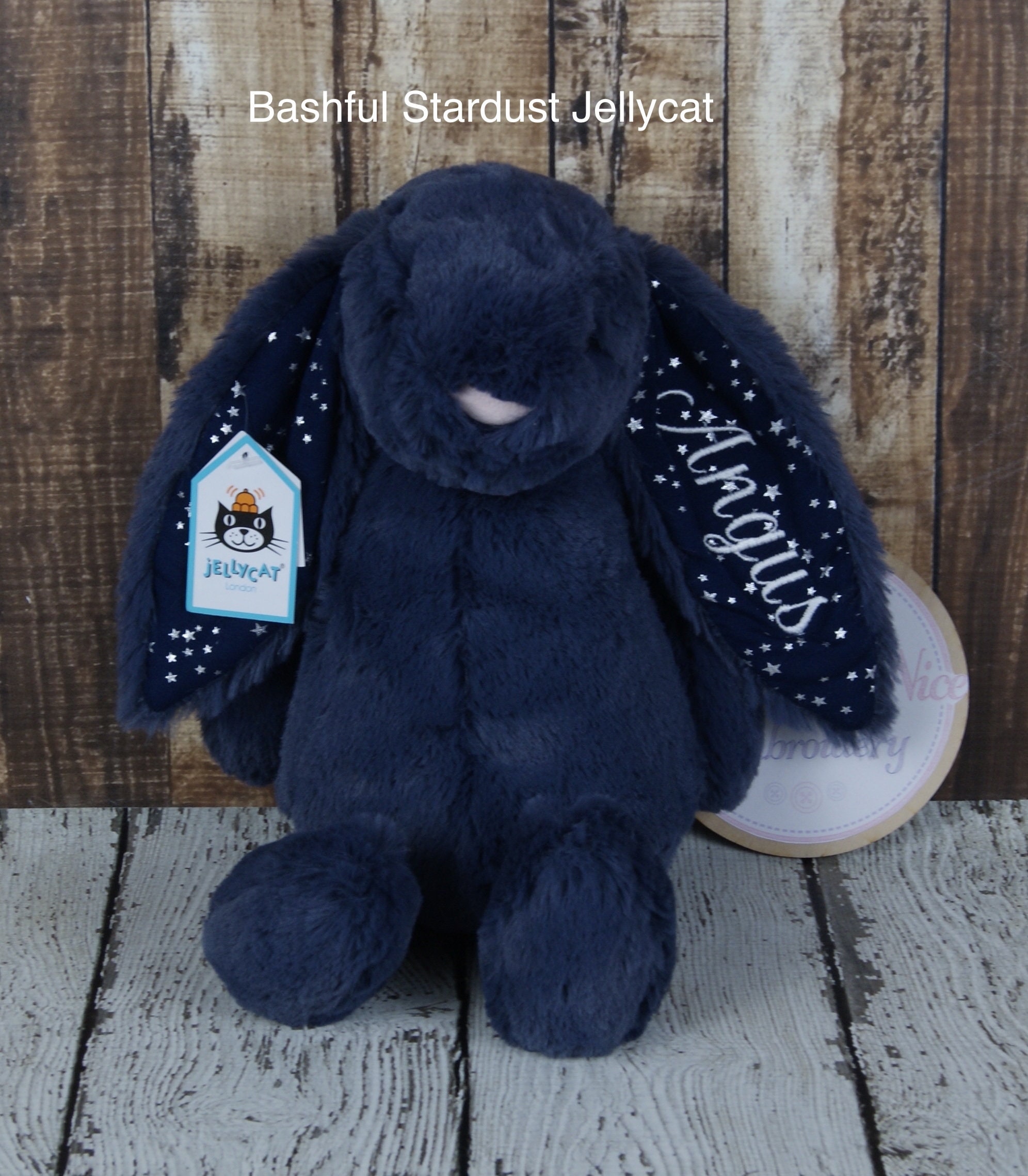 Personalised Jellycat Bunny, Embroidered Jellycat Bunny, Newborn Baby