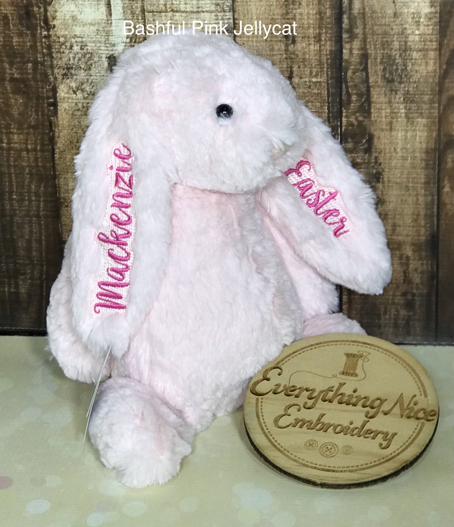 Personalised Jellycat Bunny, Embroidered Jellycat Bunny, Newborn Baby