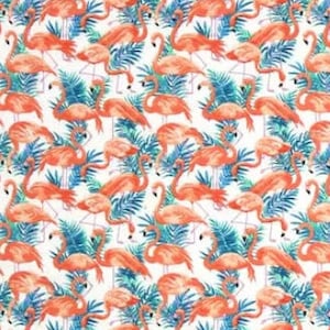 Hawaiian Flamingo Flannel Pajama pants available in sizes XS-XXL