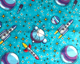 Flannel-Space Rocket Flannel Pajama Pants, Pajama pants, Pj's, Lounge pants, Available Adult XS-XXL. Gift for Her or Him!
