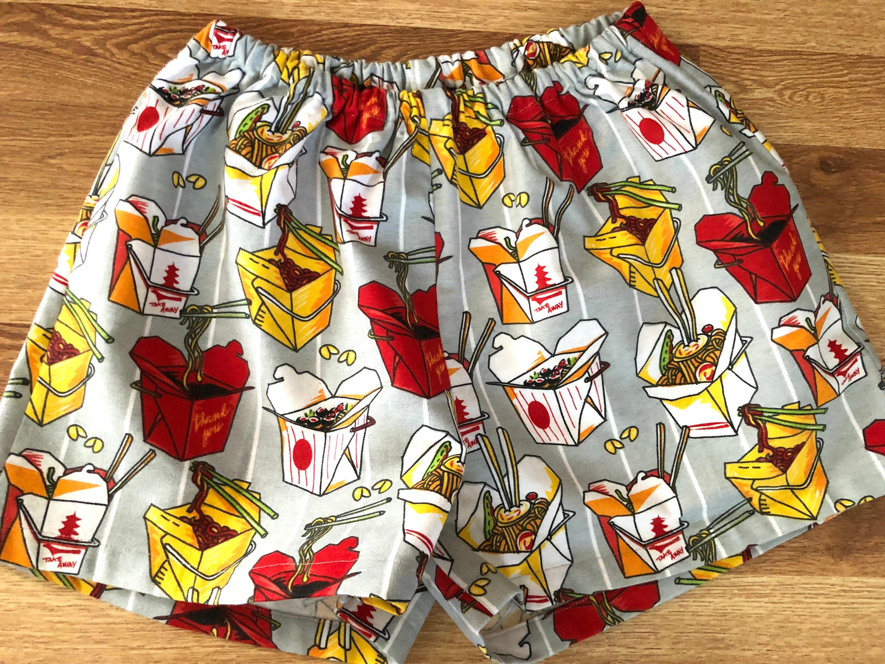 Chinesische Flanell-Pyjama-Shorts zum Mitnehmen, erhältlich in den Größen XS-XXL