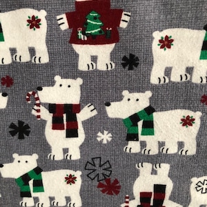 Polar Bear Christmas Flannel Pajama pants, Lounge pants, sleep bottoms, Matching Family Pj&#39;s, Available is sizes XS-XXL