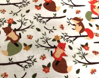 Flannel-Fox Flannel Pajama Pants, Pajama pants, Pj's, Lounge pants, Available Adult XS-XXL. Gift for Her!   Fall Leaves, Autumn