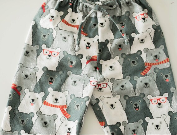 Bears With Scarves Pajama Pants PANTS 