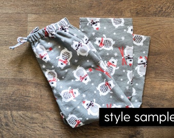 Christmas Penguin Pajama Pants Pj Pants 