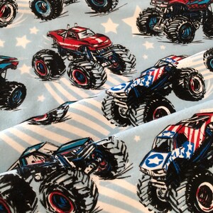 フランネル モンスター トラック フランネル パジャマ パンツ、ラウンジ パンツ、パジャマは SX ～ XXL サイズでご用意しています。パンツには「深い」サイド ポケットが付いています。 画像 2