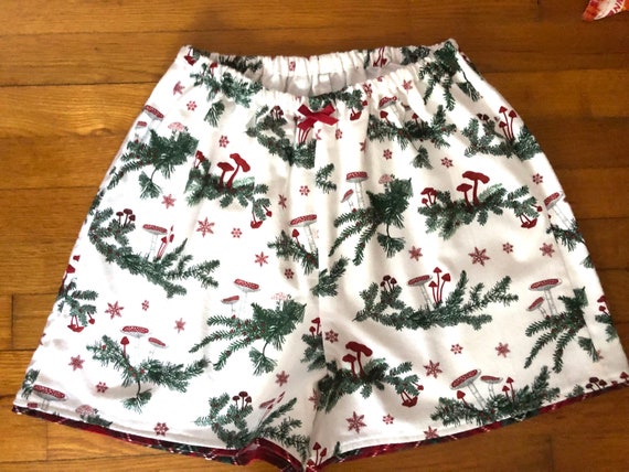 Christmas Mushroom Flannel Pajama Shorts, Pjs, Lounge Pants, Pajama Pants,  Dorm Shorts, Sleep Bottoms, Vacation Pjs, Christmas Pj's -  Canada