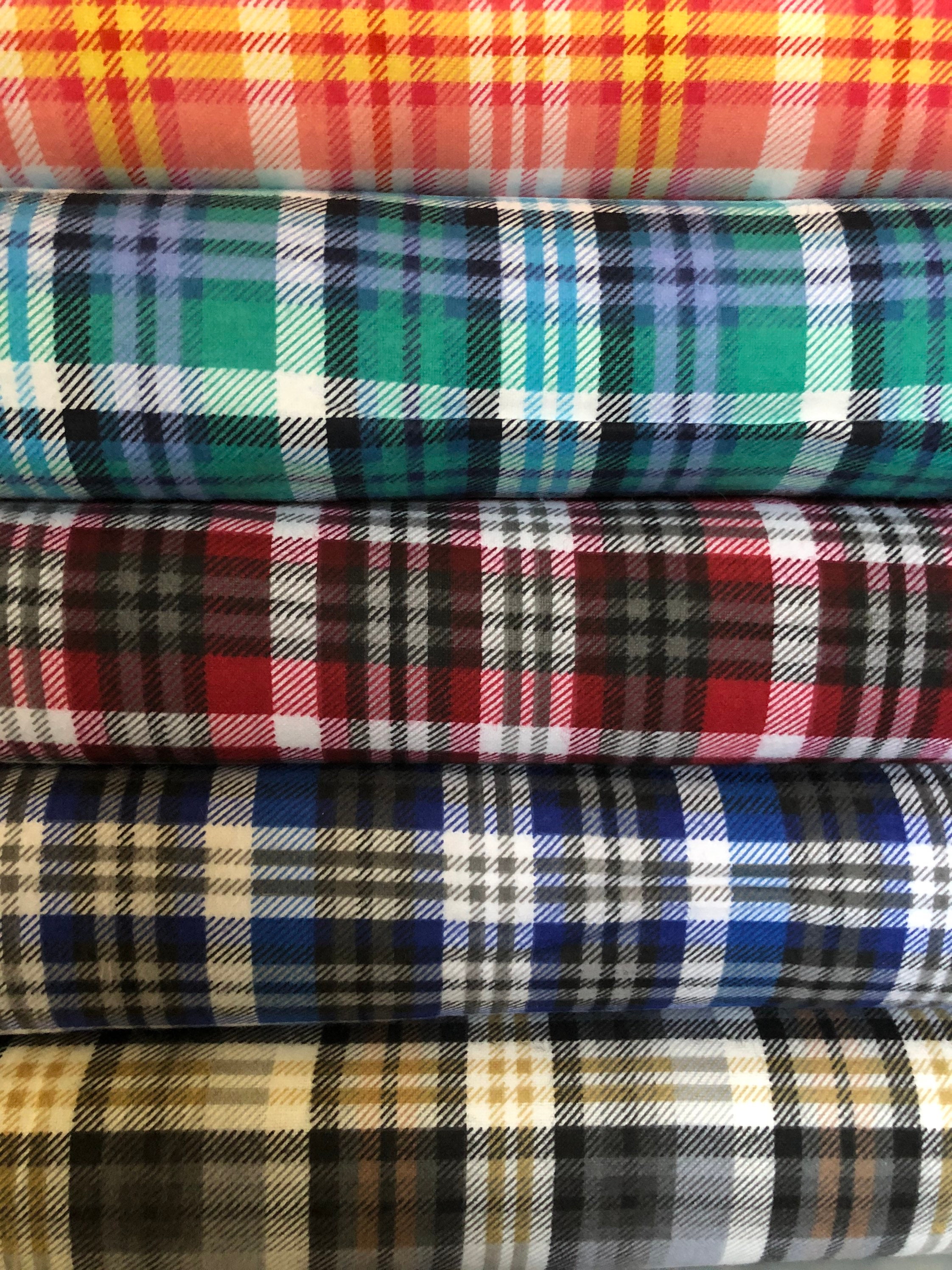 Plaid Flannel by the Yard Flannel half yardby the yard Etsy