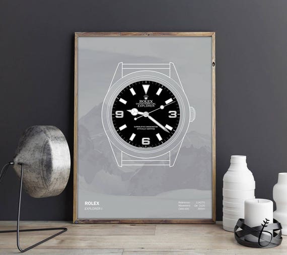 Rolex Explorer I Digital Poster Watch Poster Gifts For Men Etsy Rolex Explorer I Digital Poster Watch Poster Gifts For Men Etsy