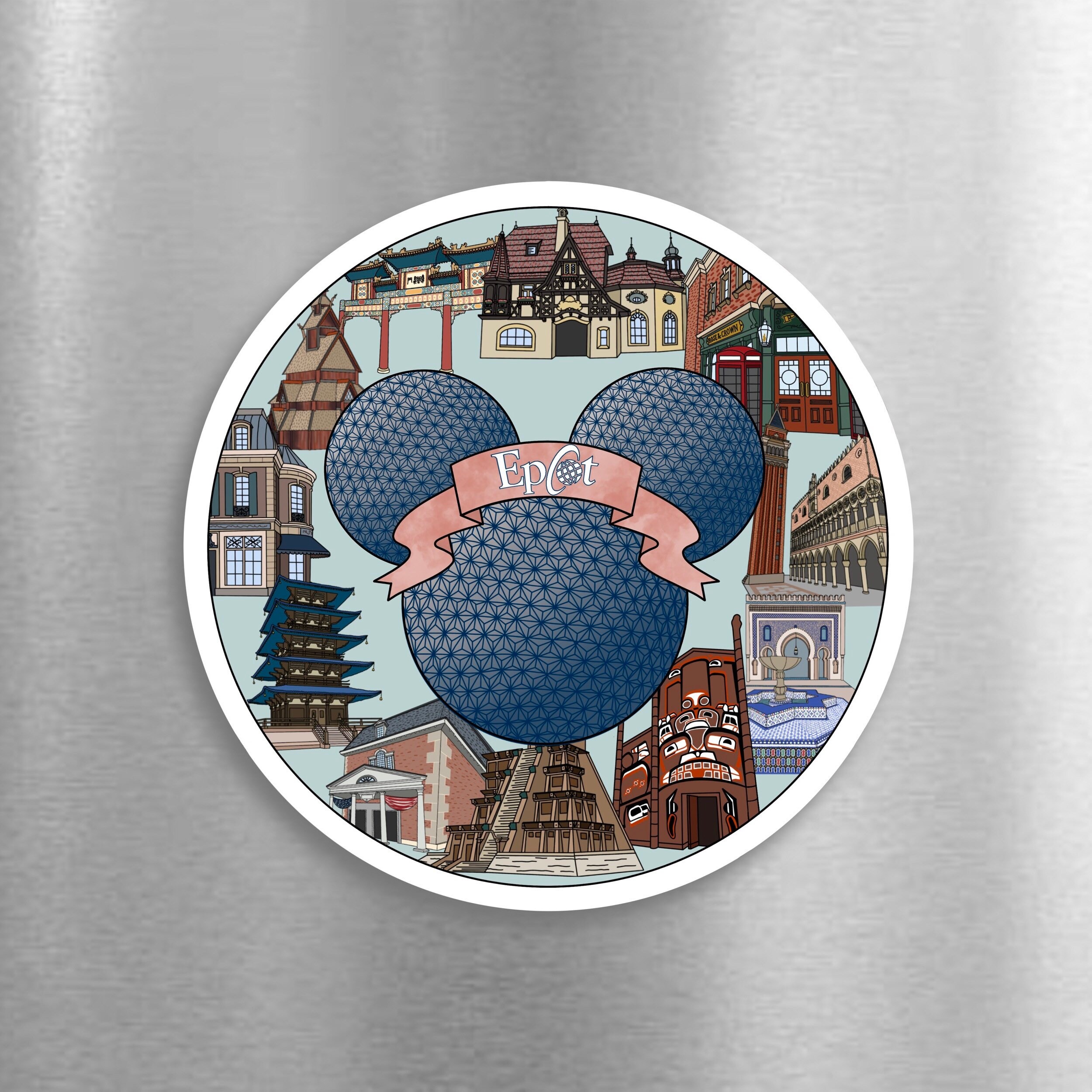 Disney Worlds Epcot World Showcase Etsy UK