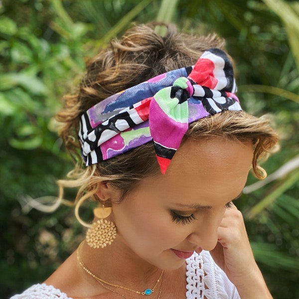 Tie Back Headband Etsy