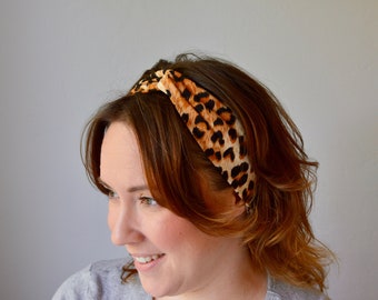 Leopard Print Turban  Style Headband for Women