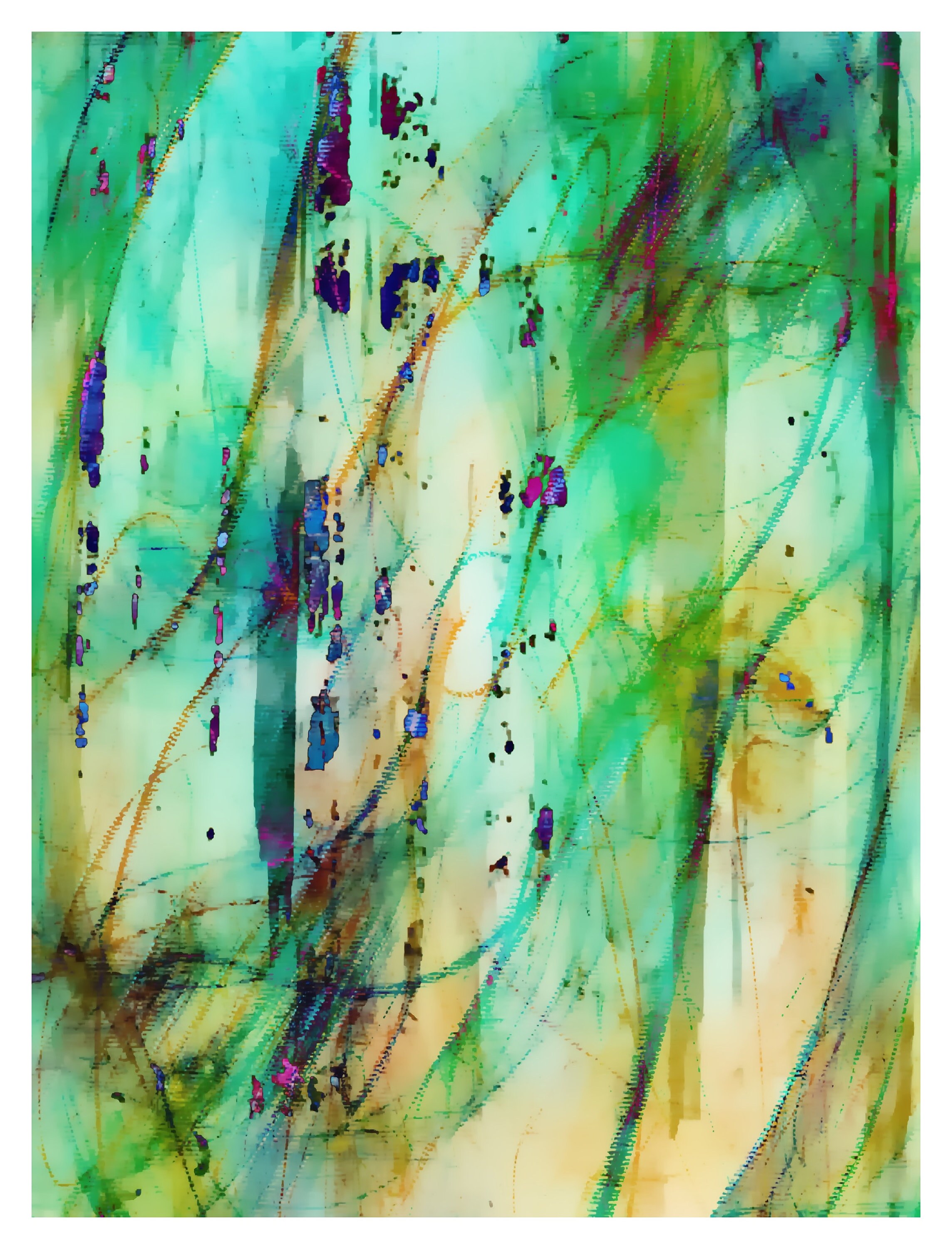 Emerald Green Abstract Art Print Wall Art Home Decor Photo Etsy