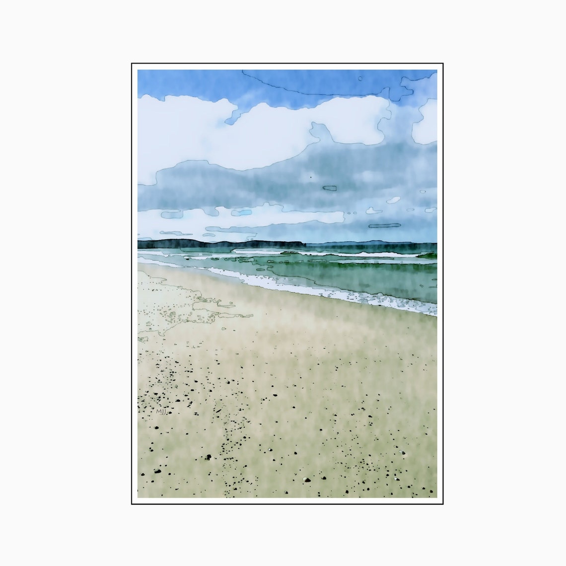 Beach Print Australian Beach Art Wall Art Home Decor Wall Etsy