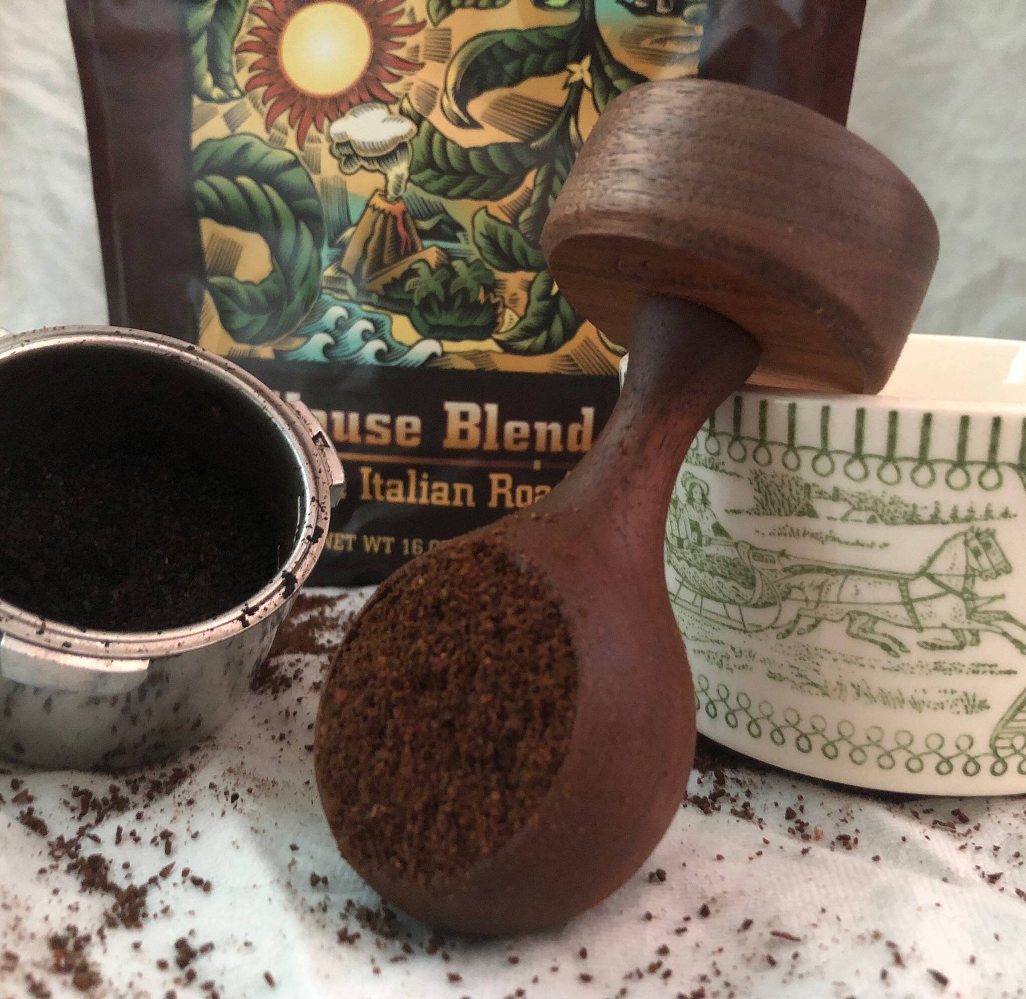 Espresso Coffee Tamp with builtin Scoop Etsy