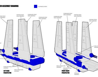 DIY cargo shuttle assembly and pattern drawings