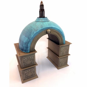 CUSTOM built Fantasy / sci-fi archway for miniature game terrain compatible with FFG Star Wars Legion or any 1/48 scale game or similar