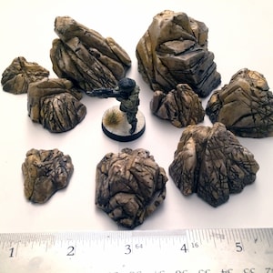 Desert style PLASTER ROCKS for game terrain or decoration