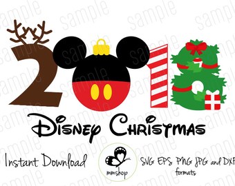 Download Disney christmas svg | Etsy