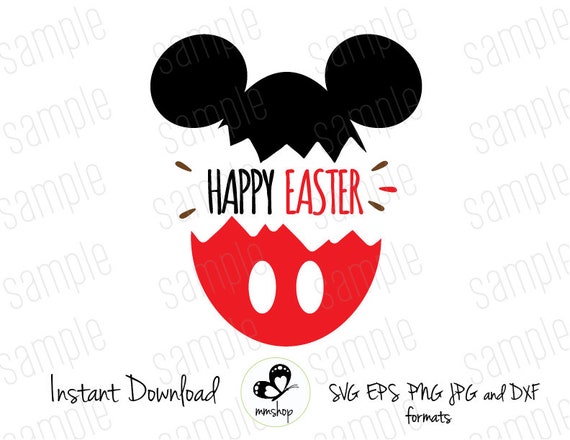Download Happy Easter Mickey Easter Egg Instant Download SVG | Etsy