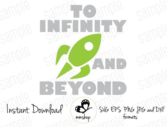To infinity and Beyond Toy Story Instant Download SVG | Etsy