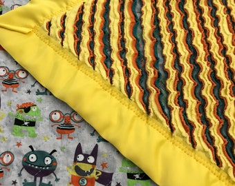 Monster Mash Chenille Baby Blanket