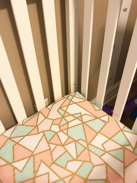 geometric crib sheets