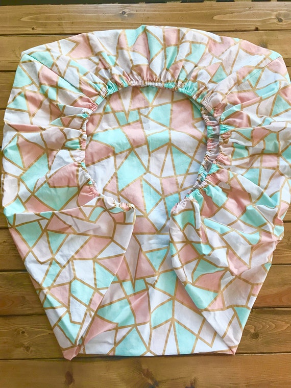 geometric crib sheets