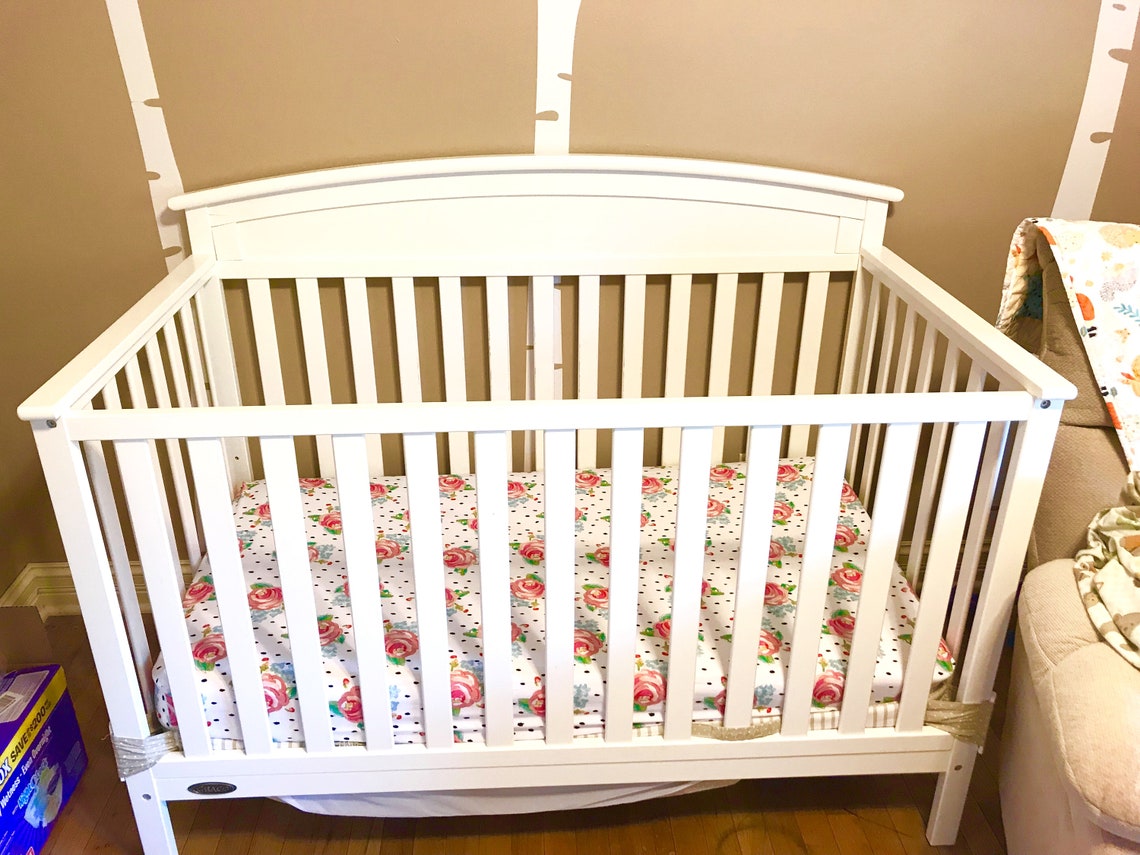 Floral Polka Dot Crib Sheet Etsy