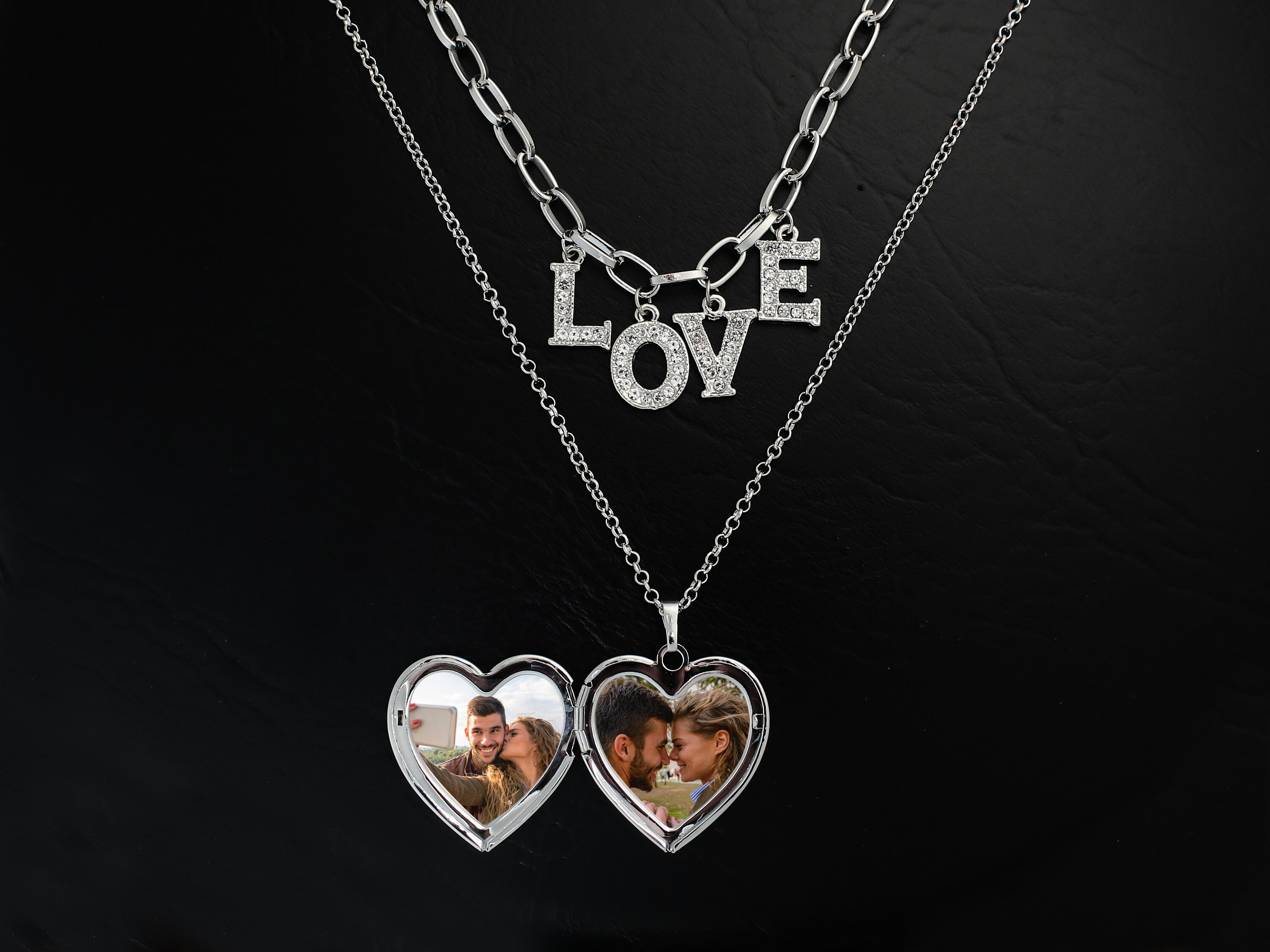 Custom Locket Necklacecustom Photo Necklacesheart Etsy