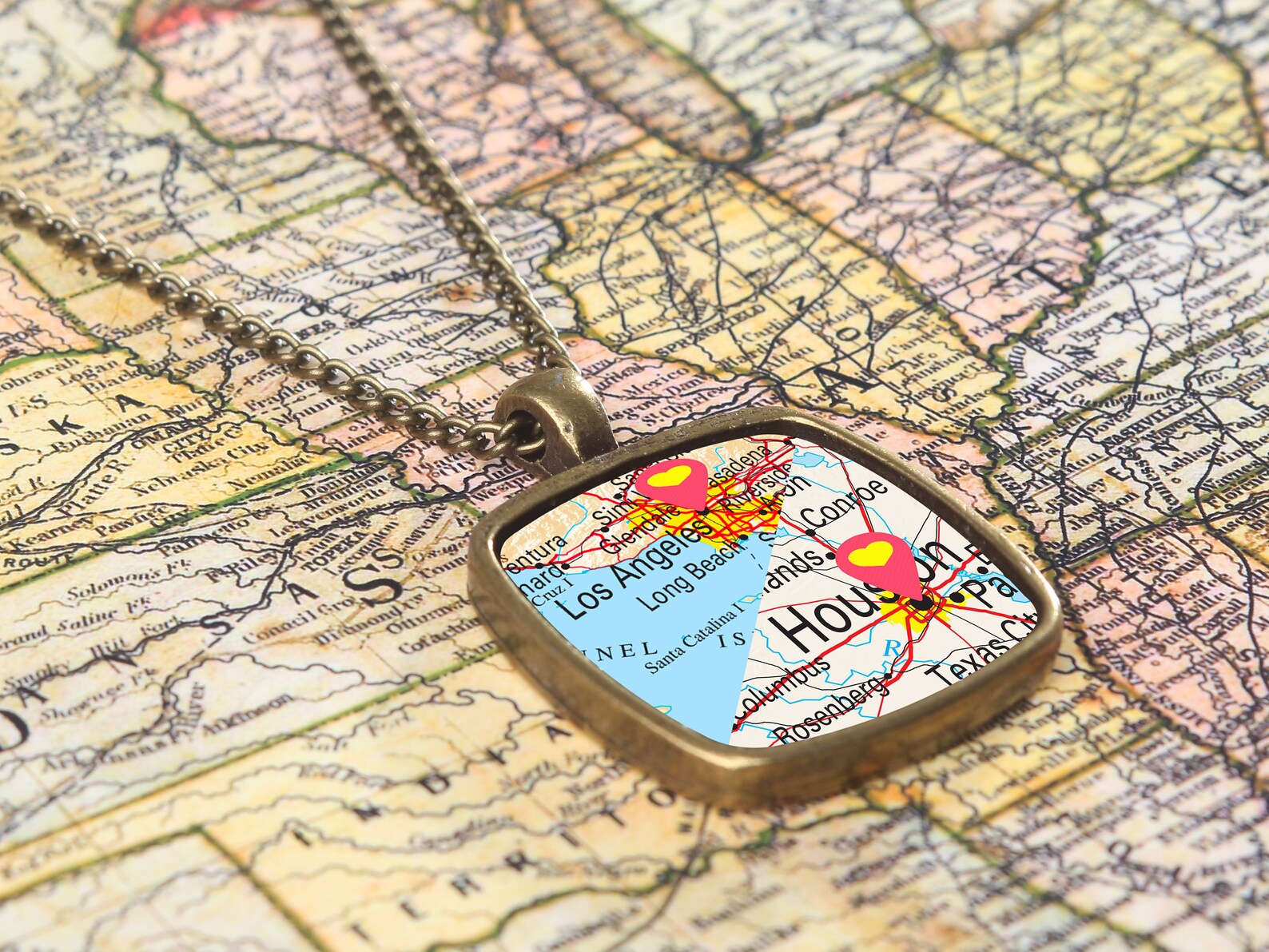 Custom Map Giftmap Necklacemap Giftsmap Gifts | Etsy