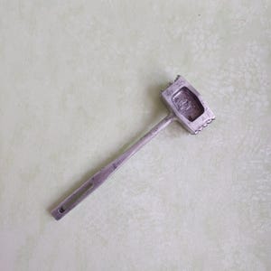 Vintage Cast Aluminum Meat Tenderizer Hammer: Double Sided Kitchen Tool