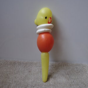 1970’s rattle Plastic Parrot, Made in USSR