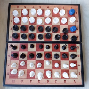 Vintage 3-in-1 Chess, Checkers, Backgammon Set