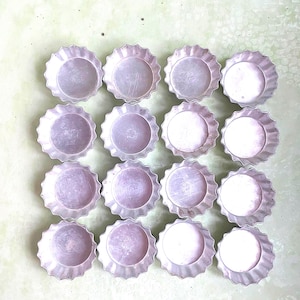 Set of 16  Fluted Small Molds - Aluminum Cupcake Muffin Pans, 2.3&quot; - Vintage 1980s