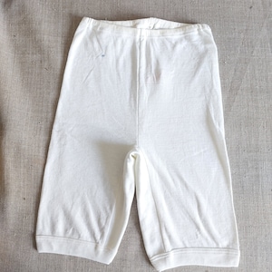 Vintage Underwear Girls Cotton Unused White Underpants With Rainy
