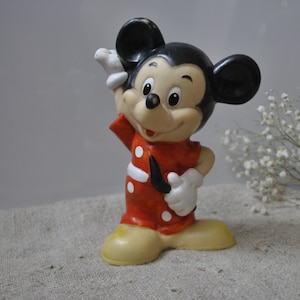Mickey Mouse rubber collectable toy, made USSR
