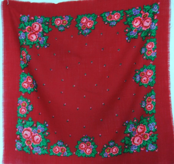 Painting Scarf- Silk scarf--Ukrainian Mavka- Shawl Neck scarf-Ukrainian artist-ukrainian shawl-Ukrainian scarf main image 1