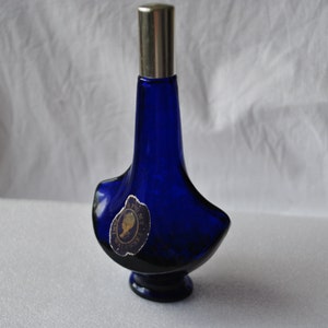 1976 Vintage Cobalt Blue Perfume Bottle &quot;Pani Walevska&quot; - 250ml | Premium Collectible Fragrance Container