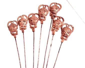 Juego de brochetas para barbacoa de los años 70: 7 brochetas para kebab