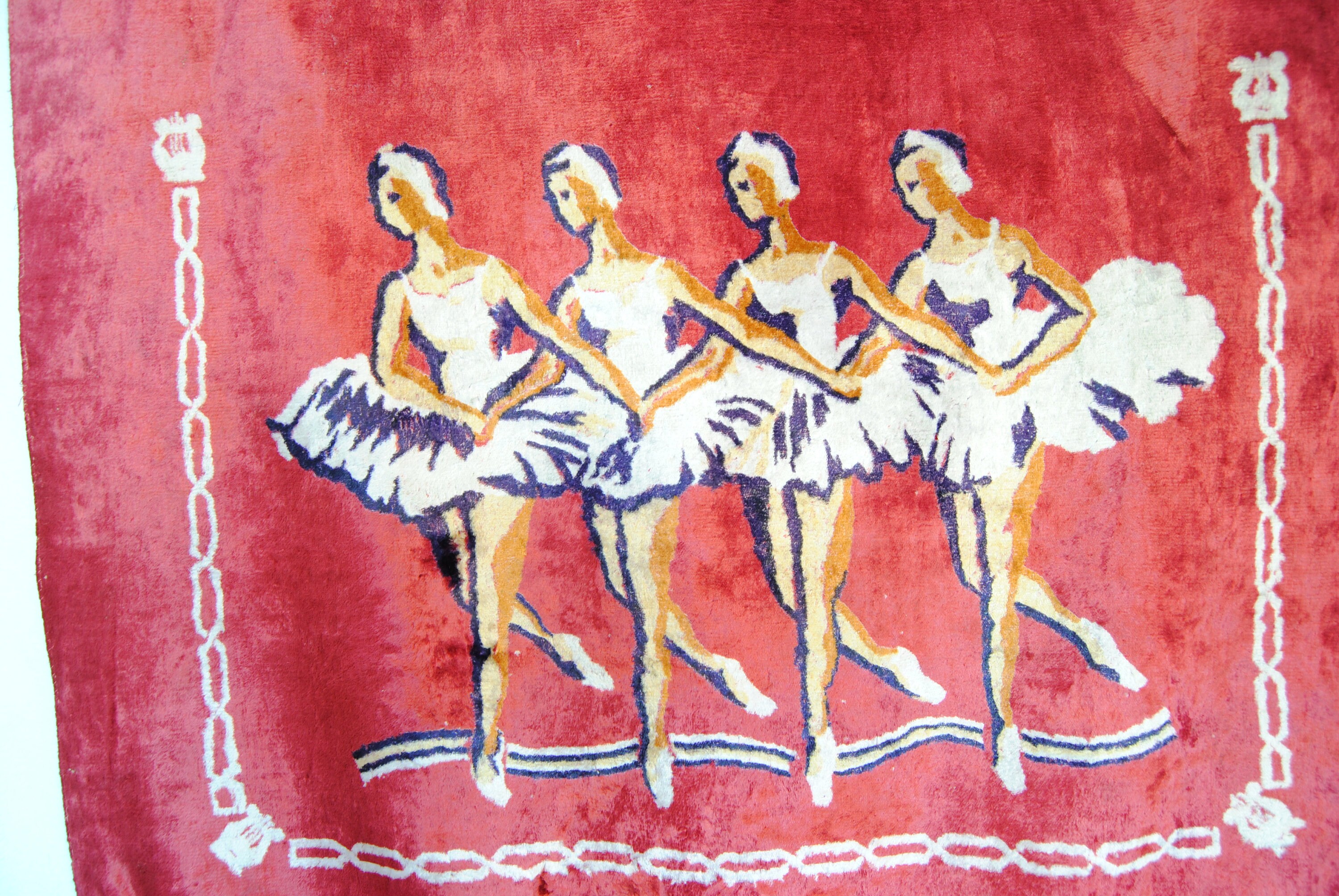 Plush Rug Depicting Ballerinas Dancing Cover for Armchair or - Etsy