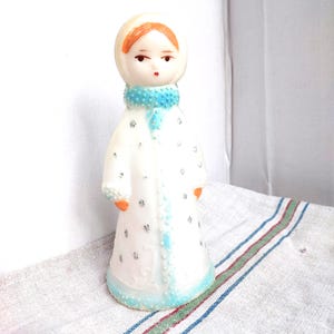 USSR Snow Maiden Doll - Collectible Christmas Ornament for Nostalgic Holiday Decor-1970