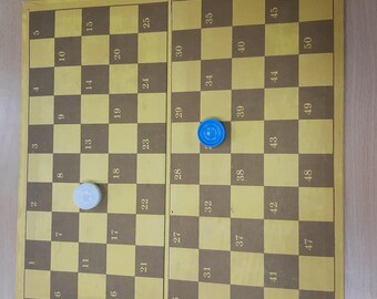 Vintage  Solid Paper Checkerboard, made in USSR